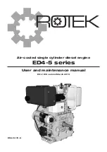 Rotek ED4-0474-5 User And Maintenance Manual preview