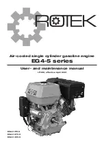 Предварительный просмотр 1 страницы Rotek EG4-0210-5 User And Maintenance Manual