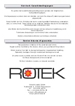 Предварительный просмотр 16 страницы Rotek INDCOOK-1-2000-CM-SB Manual