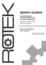 Preview for 1 page of Rotek WZWP-020MH User Manual