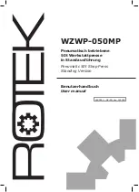 Rotek WZWP-050MP User Manual предпросмотр