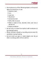 Preview for 36 page of Rotel 1119CH Instructions For Use Manual