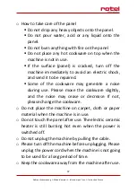 Preview for 37 page of Rotel 1119CH Instructions For Use Manual