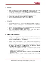 Preview for 19 page of Rotel 452EU1 Instructions For Use Manual