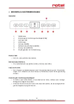 Preview for 12 page of Rotel 798CH1 Instructions For Use Manual