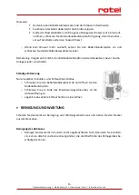 Preview for 15 page of Rotel 798CH1 Instructions For Use Manual