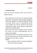 Preview for 6 page of Rotel ACCUCLEANERWET'N'DRY604CH1 Instructions For Use Manual