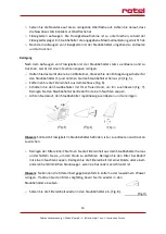 Preview for 10 page of Rotel ACCUCLEANERWET'N'DRY604CH1 Instructions For Use Manual