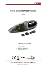 Rotel ACCUCLEANERWET'N'DRY606CH1 Instructions For Use Manual предпросмотр