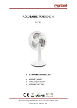 Предварительный просмотр 1 страницы Rotel ACCUTABLE FAN7574CH User Instructions