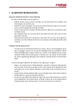 Preview for 17 page of Rotel ANCONA 274CH1 Instructions For Use Manual