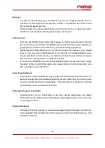 Preview for 18 page of Rotel ANCONA 274CH1 Instructions For Use Manual