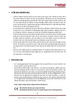 Preview for 33 page of Rotel ANCONA 274CH1 Instructions For Use Manual