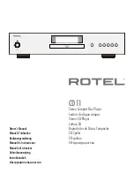 Rotel CD11 Owner'S Manual preview