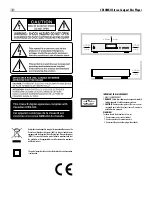 Preview for 2 page of Rotel CD14MKII Owner'S Manual