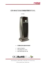 Preview for 1 page of Rotel CERAMICTOWERHEATER707CH1 Instructions For Use Manual