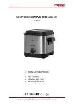 Preview for 1 page of Rotel COMPACTFRY 1702CH Instructions For Use Manual