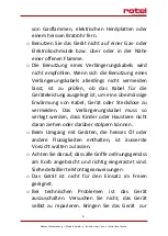 Preview for 6 page of Rotel COMPACTFRY 1702CH Instructions For Use Manual