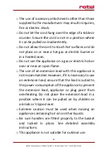 Preview for 31 page of Rotel COMPACTFRY 1702CH Instructions For Use Manual