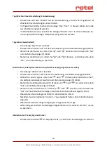 Preview for 16 page of Rotel CONVECTORHEATER761CH1 Instructions For Use Manual