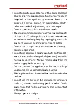 Preview for 44 page of Rotel CONVECTORHEATER761CH1 Instructions For Use Manual