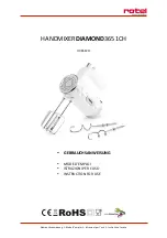 Предварительный просмотр 1 страницы Rotel DIAMOND 3651CH Instructions For Use Manual