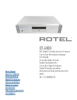 Rotel DT-6000 Owner'S Manual preview