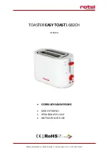 Rotel EASYTOAST 1682CH Instructions For Use Manual preview