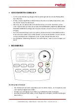 Preview for 14 page of Rotel EXPERT Instructions For Use Manual