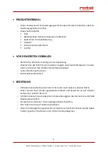 Preview for 6 page of Rotel F0502 Instructions For Use Manual