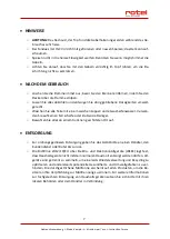 Preview for 7 page of Rotel F0502 Instructions For Use Manual