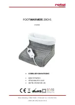 Rotel FOOTWARMER520CH1 Instructions For Use Manual preview