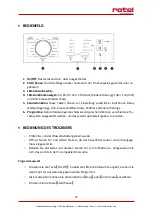 Preview for 19 page of Rotel G5300CH Instructions For Use Manual