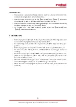 Preview for 83 page of Rotel G5300CH Instructions For Use Manual