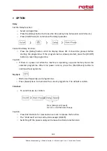 Preview for 101 page of Rotel G5401CH Instructions For Use Manual