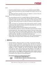 Preview for 111 page of Rotel G5401CH Instructions For Use Manual