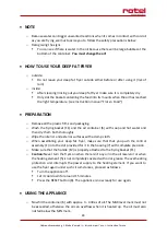 Preview for 24 page of Rotel GASTROFRIT Instructions For Use Manual