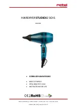 Rotel HAIRDRYERSTUDIO823CH1 Instructions For Use Manual preview