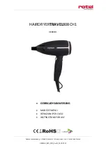 Rotel HAIRDRYERTRAVEL808CH1 Instructions For Use Manual preview