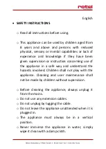 Preview for 16 page of Rotel ICECUBEMAKER9901CH Instructions For Use Manual