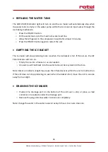 Preview for 38 page of Rotel ICECUBEMAKER9903CH Instructions For Use Manual