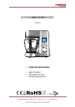 Предварительный просмотр 1 страницы Rotel KITCHENMACHINE4473CH Instructions For Use Manual