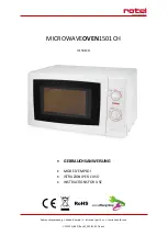 Rotel MICROWAVEOVEN1501CH Instructions For Use Manual preview