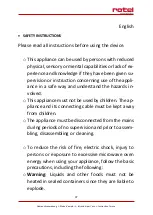 Preview for 37 page of Rotel MICROWAVEOVEN1501CH Instructions For Use Manual