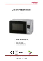 Предварительный просмотр 1 страницы Rotel MICROWAVEOVEN1504CH Instructions For Use Manual