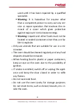Preview for 48 page of Rotel MICROWAVEOVEN1574CH Instructions For Use Manual