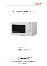 Rotel MICROWAVEOVEN1575CH Instructions For Use Manual preview