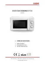 Rotel MICROWAVEOVEN1577CH Instructions For Use Manual preview