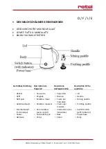 Preview for 2 page of Rotel MILKFROTHER210CH Series Instructions For Use Manual