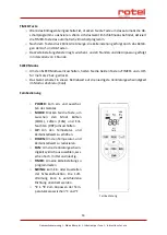 Preview for 14 page of Rotel MOBILEAIRCONDITIONER790CH Instructions For Use Manual